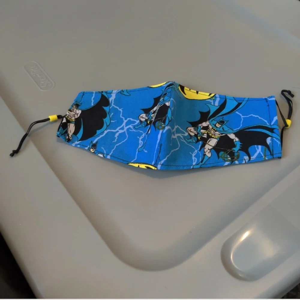 Handmade Blue Batman Face Mask